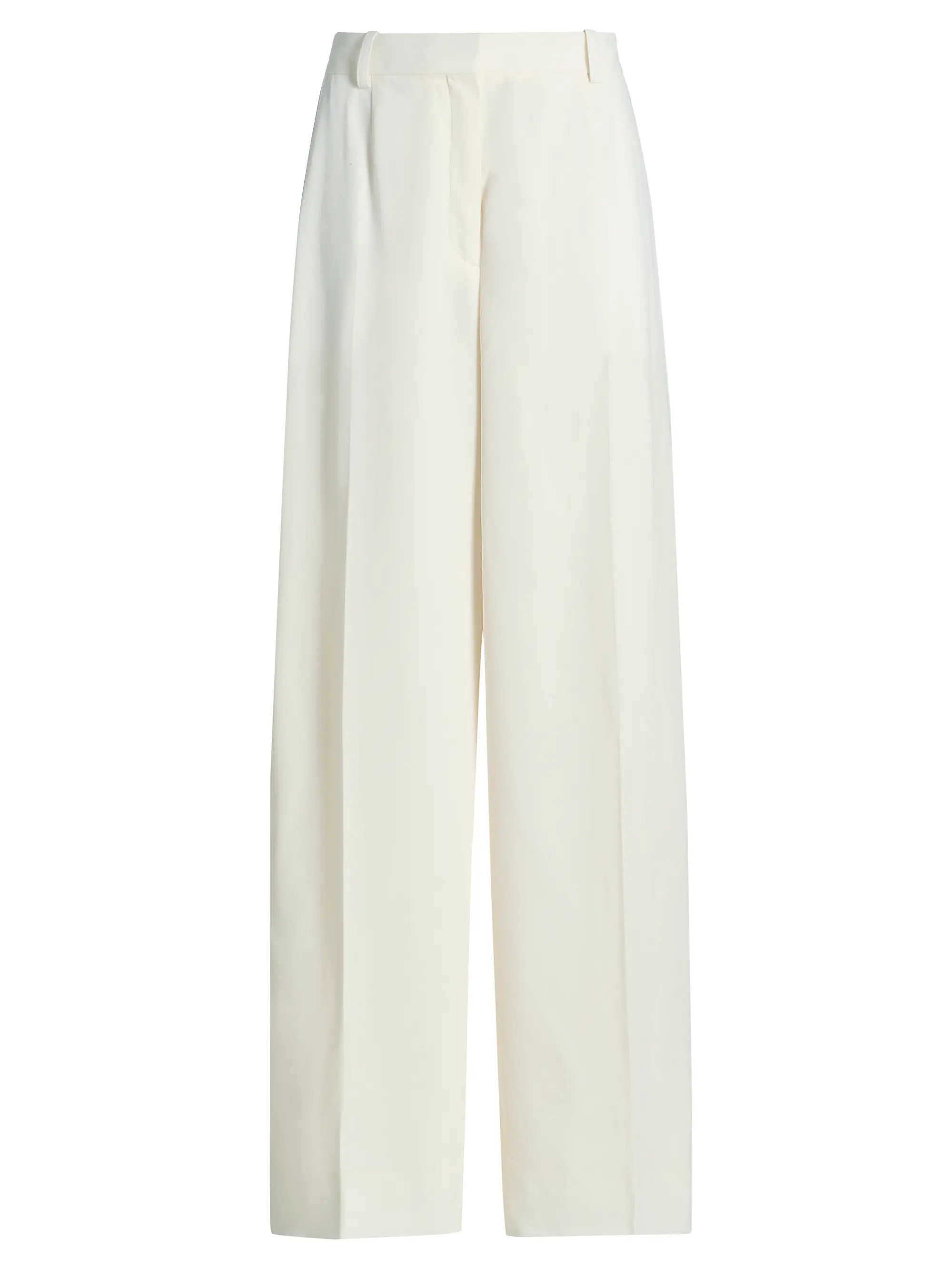 Toteme Fluid Wool-Blend Wide Trousers | Saks Fifth Avenue | Saks Fifth Avenue