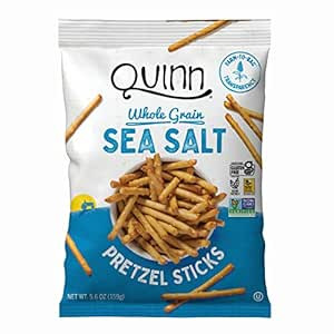 Quinn Sea Salt Pretzel Sticks, Gluten Free Pretzels, Vegan Friendly, Corn Free, Soy Free, Non-GMO... | Amazon (US)