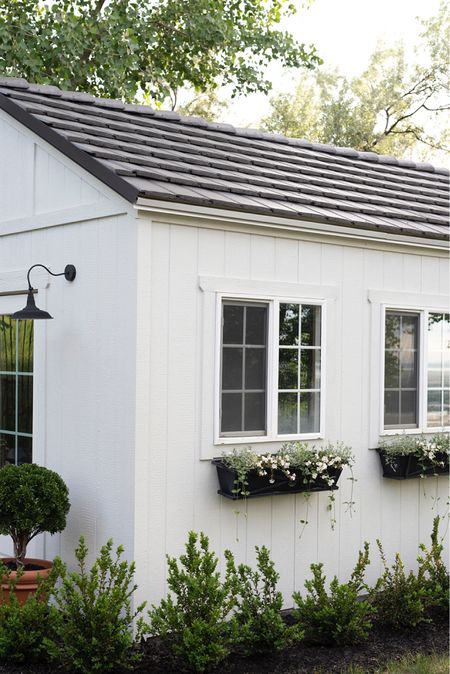 Cute storage shed options and exterior fixtures & planters from Amazon  

#LTKSeasonal #LTKhome #LTKFind