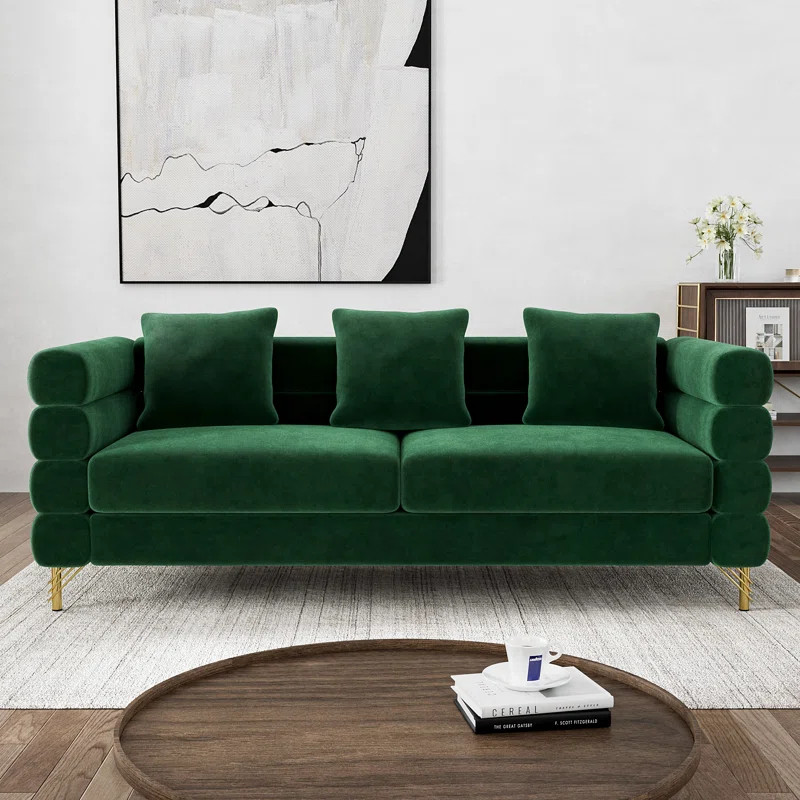 Ottwell 79'' Mid-century Upholstered Sofa | Wayfair North America