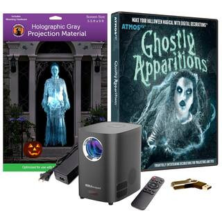 HoliScapes USB Projector Kit-AtmosFx Ghostly Apparitions I USB Projector 5.5 ft. x 9 ft. L Gray H... | The Home Depot
