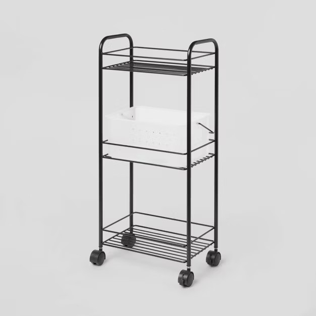 Metal Shower Caddy Tower Black - Room Essentials™ | Target