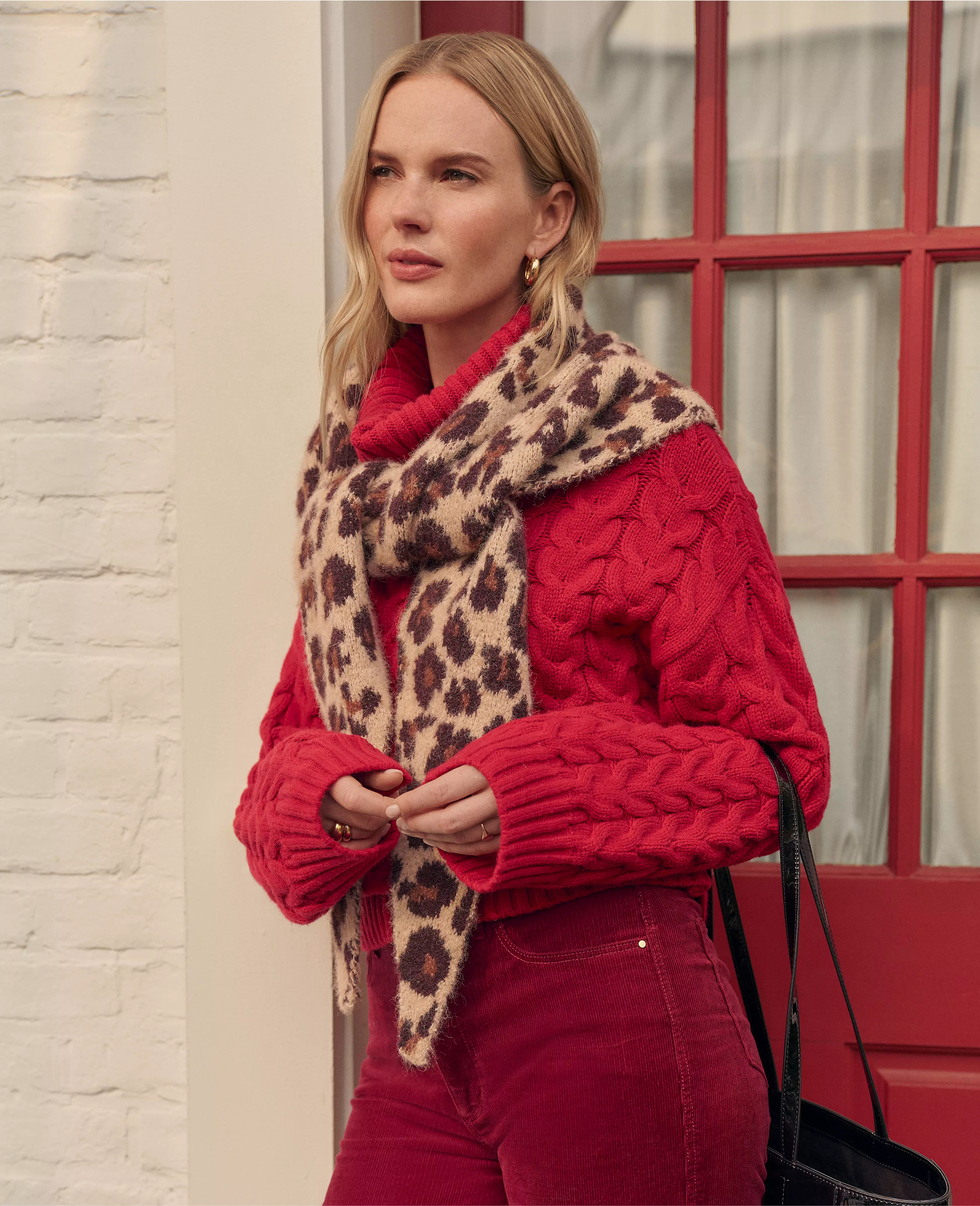 Weekend Collection Cable Turtleneck Sweater | Ann Taylor