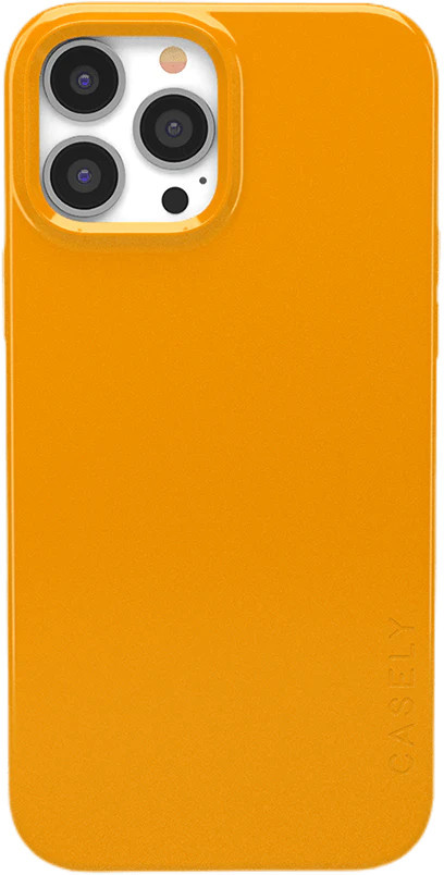 Rebel in Orange | Solid Neon Orange Case | CASELY