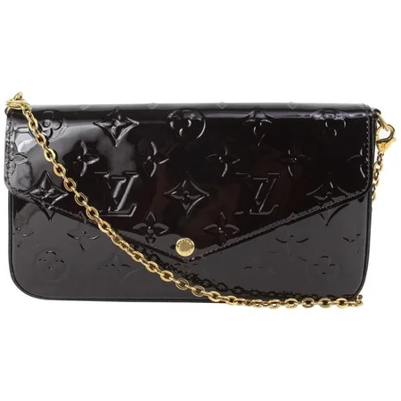Louis Vuitton Amarante Monogram Vernis Pochette Felicie Crossbody Chain Flap 831lv44 | Walmart (US)