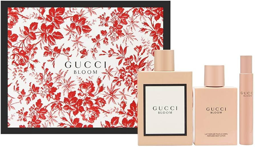 Gucci Bloom for Women 3.3 Ounce Eau De Parfum Spray + 3.3 Ounce Body Lotion + 0.25 Ounce Eau De P... | Amazon (US)