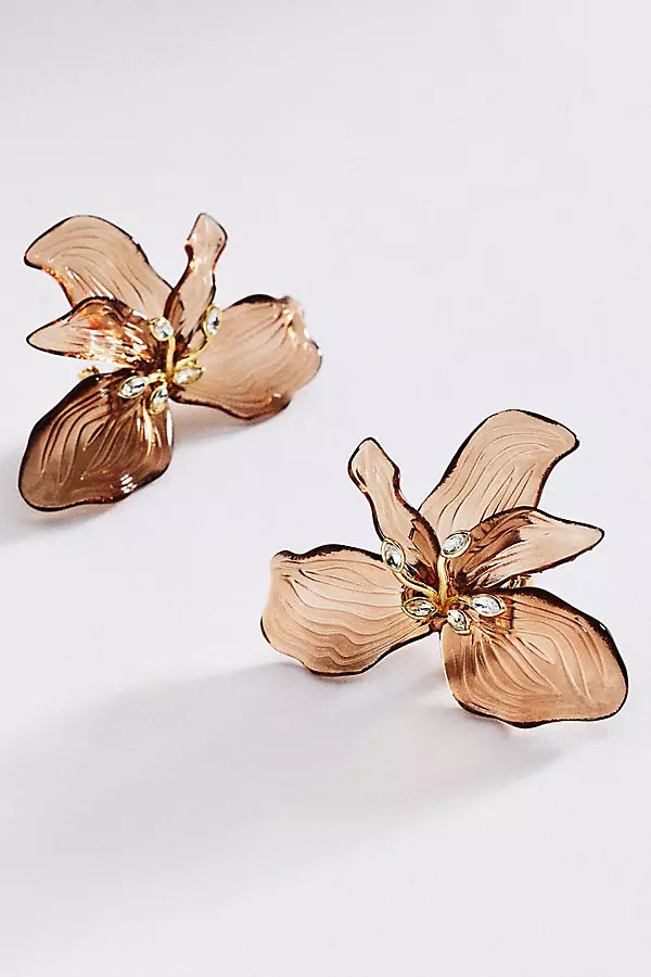 Sculpted Floral Earrings | Anthropologie (US)