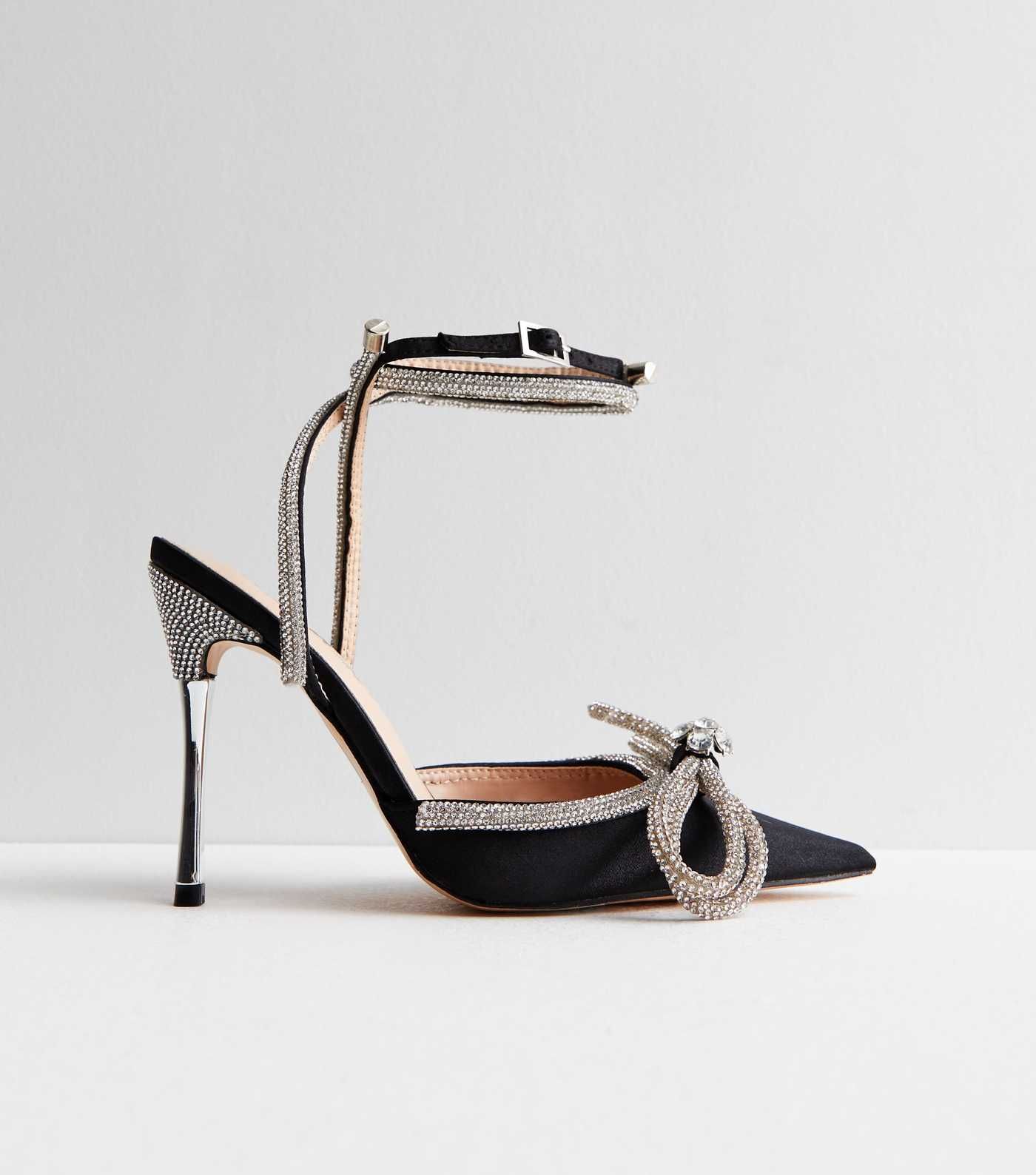 Public Desire Black Diamanté Stiletto Heel Court Shoes
						
						Add to Saved Items
						Rem... | New Look (UK)