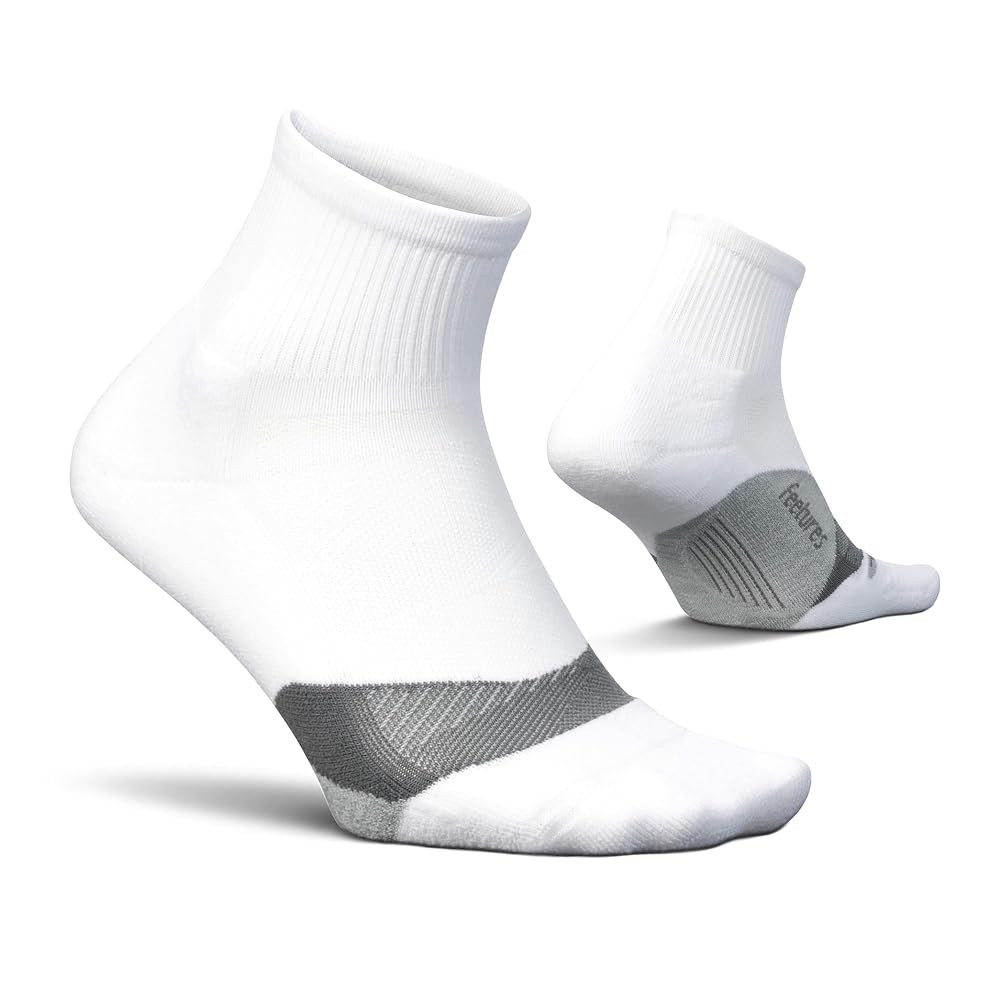 Feetures Elite Light Cushion Quarter Solid - Sport Sock with Targeted Compression - (1 Pair) | Amazon (US)