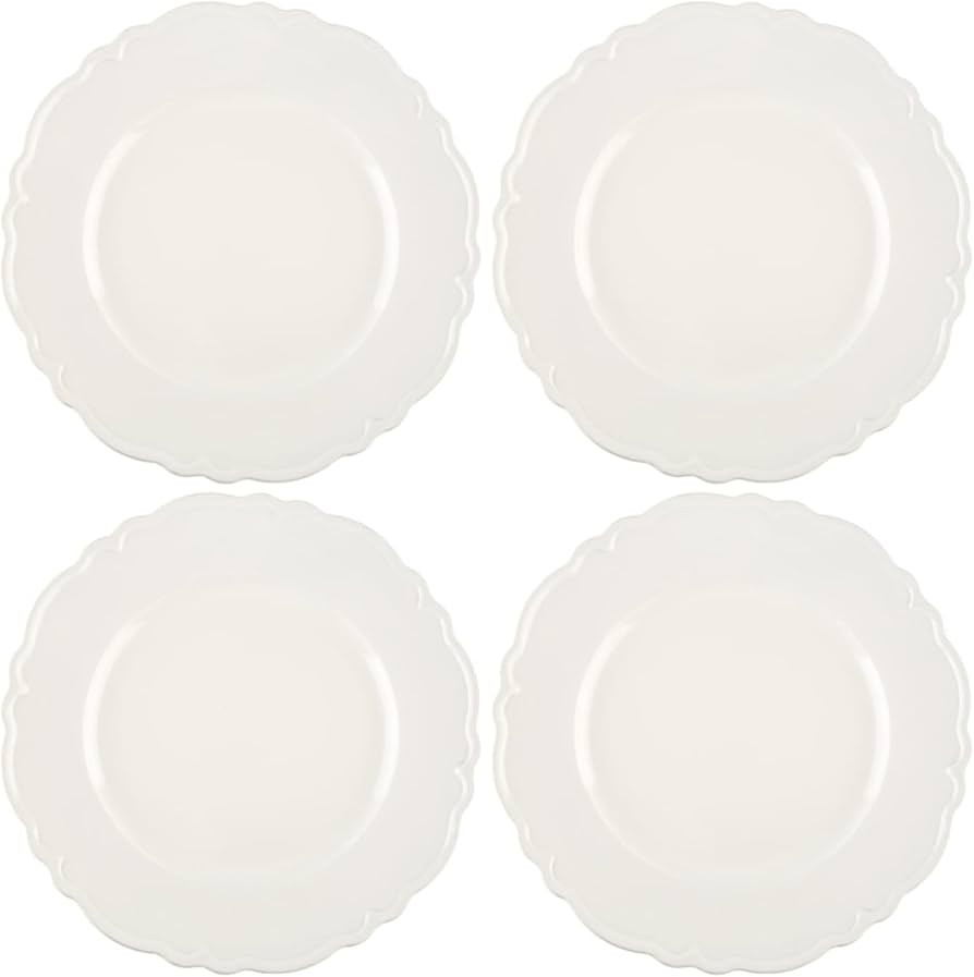 Hobby Lobby White Scalloped Plate Charger -Set of 4 | Amazon (US)
