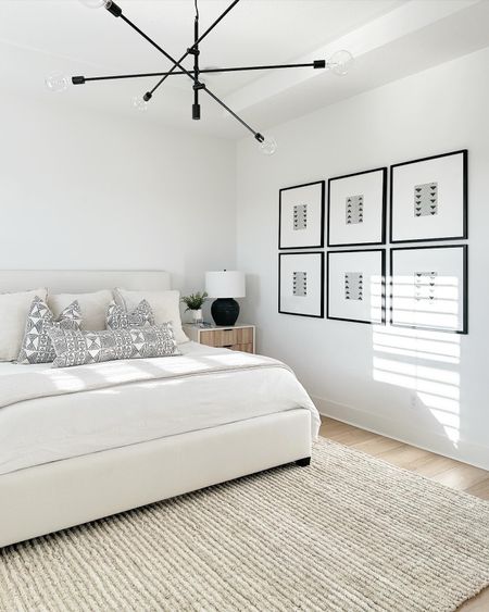 Speaking of natural fiber….just added this knotted jute rug into my own primary bedroom and I’m loving it! 🙌🏻 My husband immediately questioned the “organic smell”, but now that it has aired out over night (which is a typical step necessary for all natural fiber rugs), it’s a winner. So the good news is: we both love it and it’s even more beautiful in person. The bad news is: our existing end of the bed bench has a boucle texture and it conflicts with the knottiness of the new rug. I moved the bench to the playroom and now have a void in our bedroom. The horror, I know. 😜 I’ll now be on the search for a perfect end of the bed bench…maybe something fully upholstered in a two toned linen or do I go with something entirely wood?!? One step closer (yet two steps back) to completing our primary bedroom. // I’m truly the living breathing version of the character in “To Give A Mouse A Cookie” 🍪 🤷🏼‍♀️🐭😂
T. G. I. F. 
Xx, Shira 🤍
#StudioEttHemAtHome #StudioEttHem #InteriorDesign #CasaDeCaplan

#LTKhome