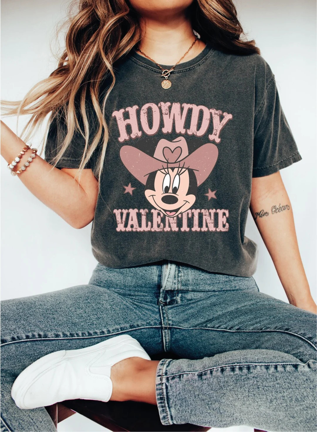 Mickey Howdy Valentine Shirt, Disney Valentine's Day Shirt, Disney Couple Shirt, Western Valentin... | Etsy (US)