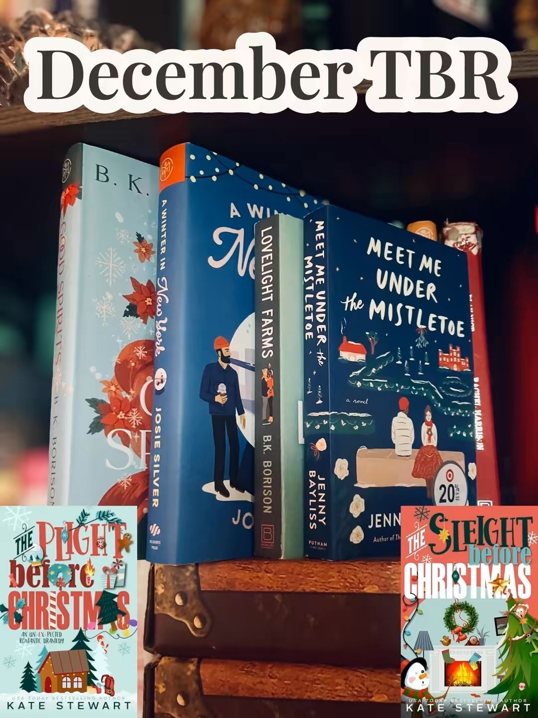 This is my December TBR—diving head first into Christmas/holiday reads this month! What’s on your December TBR??

#LTKFindsUnder50 #LTKHoliday #LTKSeasonal