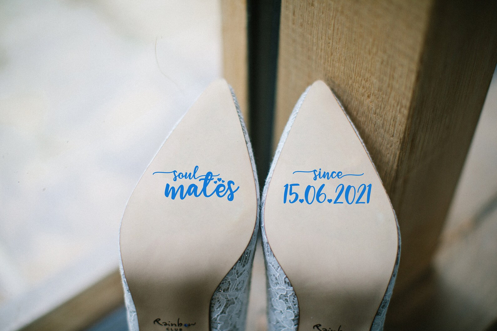 Soul Mates Shoe Decal - Various Fonts Personalised Wedding Vinyl Sticker | Etsy (US)