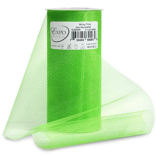 Expo Shiny Tulle Spool of 25-Yard, Green | Amazon (US)