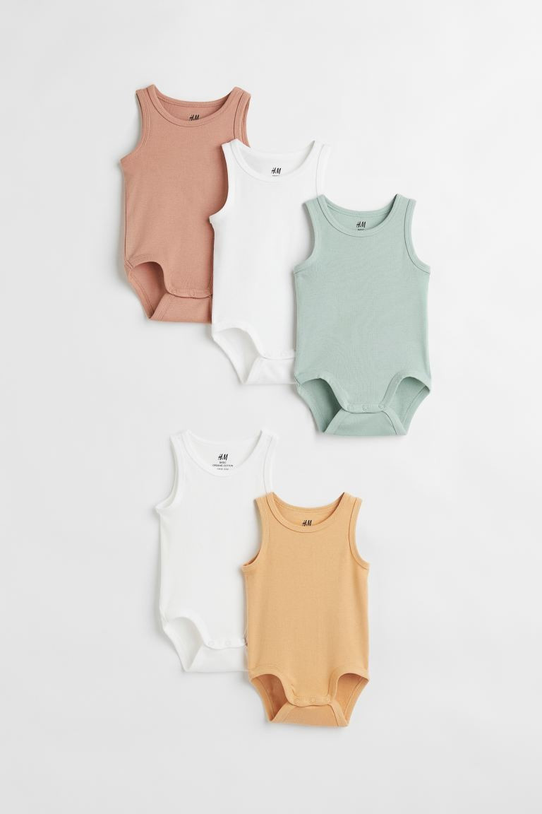 5-pack Cotton Bodysuits | H&M (US + CA)