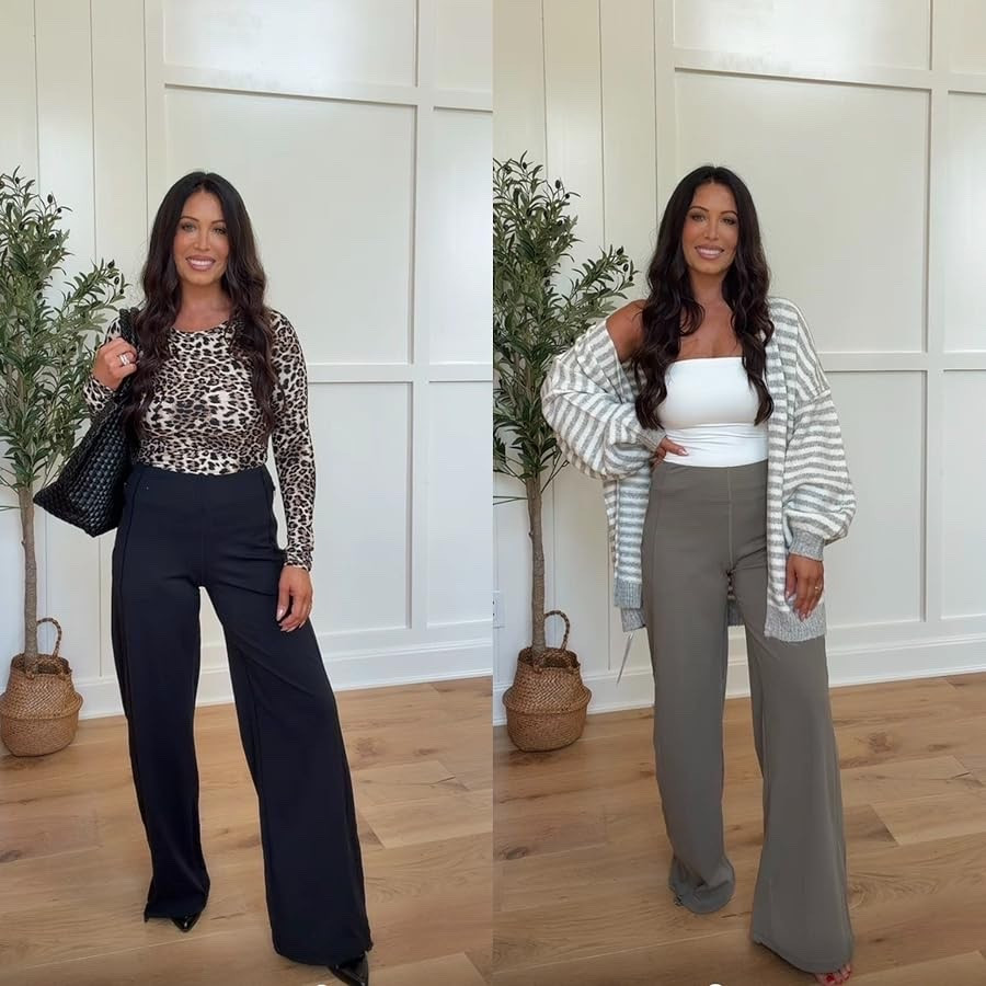 Two polished workwear looks featuring flattering wide-leg pants! Dress them up for the office or style them casually for everyday wear.
#WorkwearOutfit #OfficeStyle #WideLegPants #BusinessCasual #LTKWorkwear
