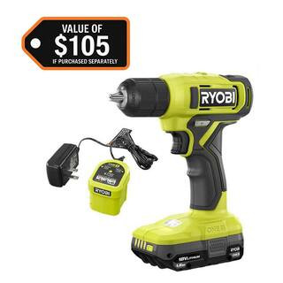 ONE+ 18V Cordless 3/8 in. Drill/Driver Kit with 1.5 Ah Battery and Charger | The Home Depot