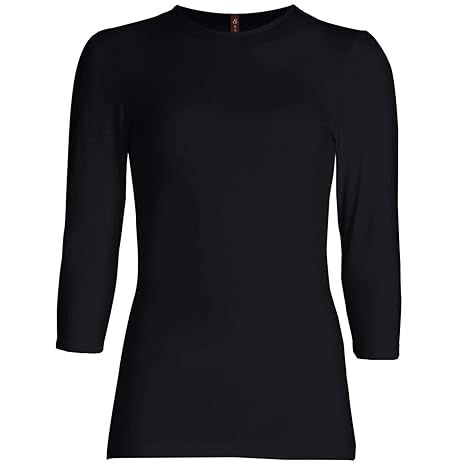 Esteez 3/4 Sleeve Shirt for Women Fitted/Relaxed Cotton Lycra Base Layering | Amazon (US)