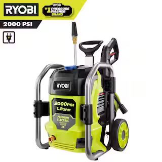 RYOBI 2000 PSI 1.2 GPM Cold Water Corded Electric Pressure Washer RY142022 - The Home Depot | The Home Depot