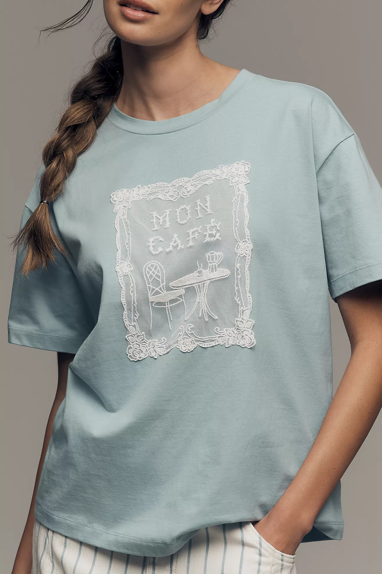 By Anthropologie Cotton Cafe T-Shirt | Anthropologie (US)