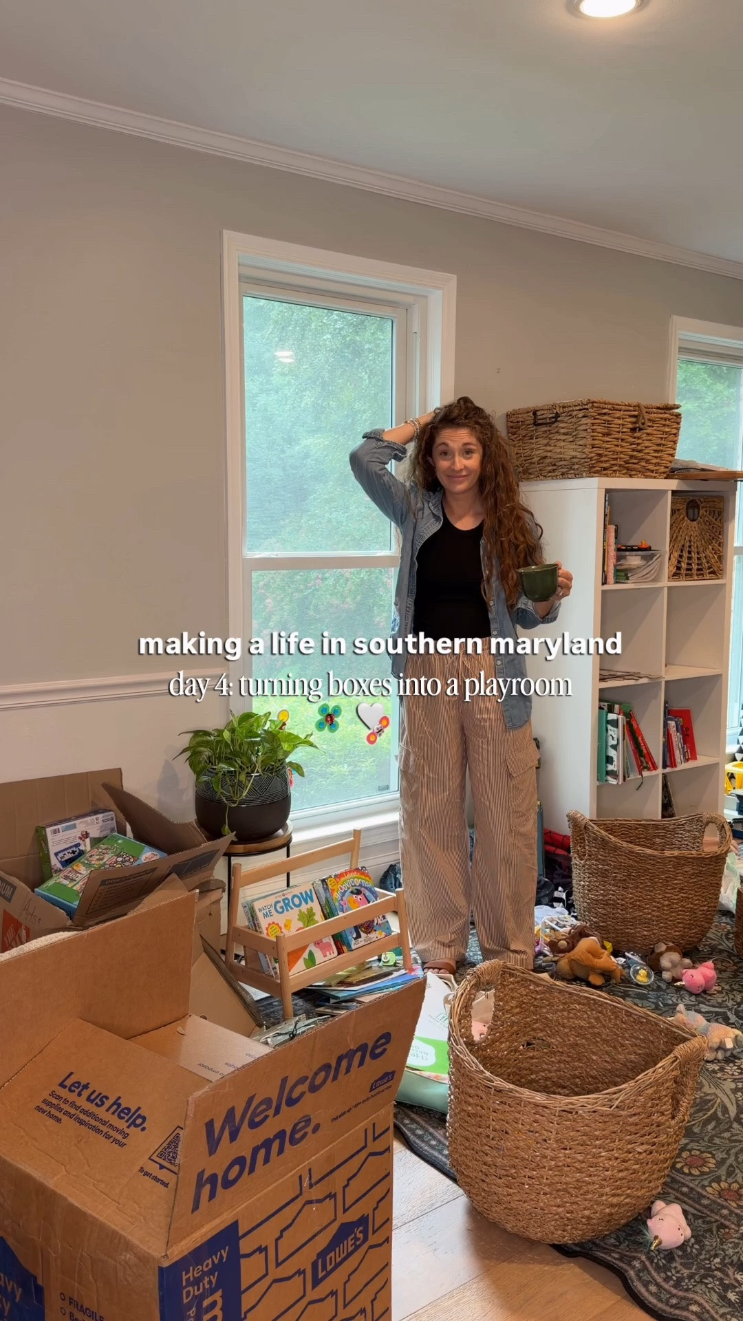 day 4 of making a life in southern maryland 🤍 today we’re tackling the playroom — unpacking boxes, getting toys organized + slowly making this space functional for five kids again.

linking the playroom organization, storage + home finds you’ll see throughout the space as we get settled into our new house. cozy playroom ideas, toy storage, kids room organization + family home favorites.

#LTKdayinmylife #LTKmomlife #LTKKids