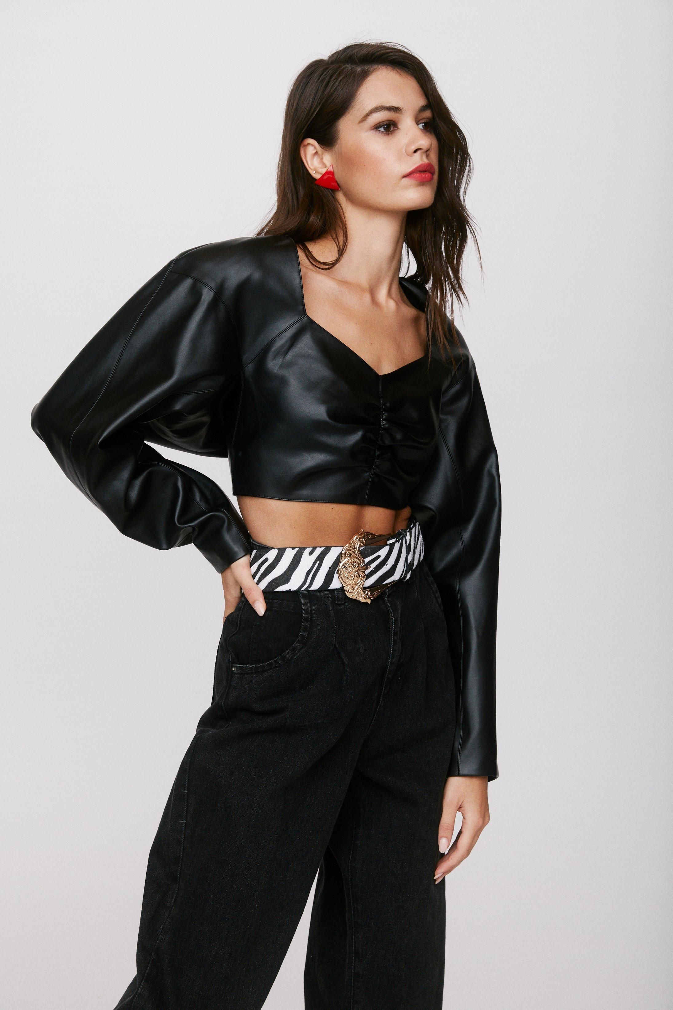 Take the Lead Faux Leather Crop Top | NastyGal (US & CA)