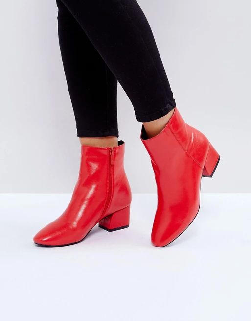 RAID Sierra Red Ankle Boots | ASOS UK