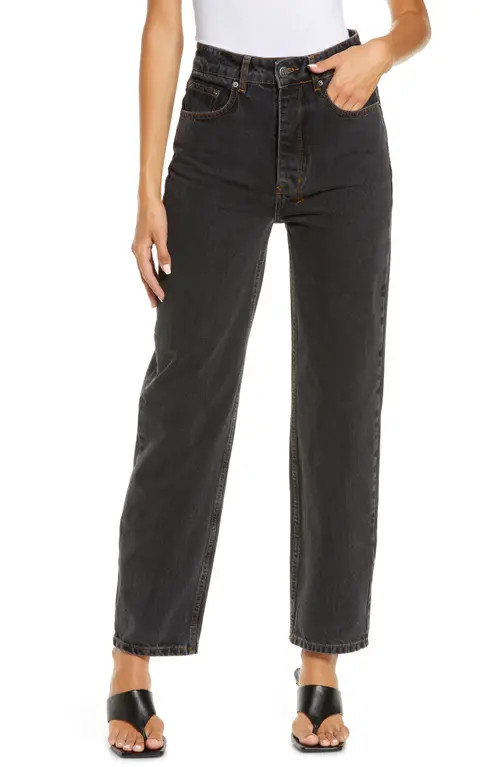 Ksubi Women's Brooklyn Raven Straight Leg Jeans in Black at Nordstrom, Size 24 | Nordstrom