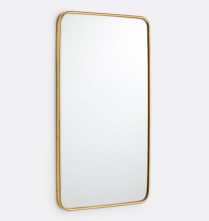 Rounded Rectangle Metal Framed Mirror | Rejuvenation