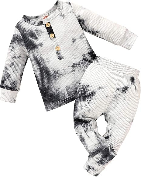 Toddler Baby Boys Girls Tie Dye Pajama +Pants Two Piece Sleepwear Outfit Set Fall Winter Clothes ... | Amazon (US)