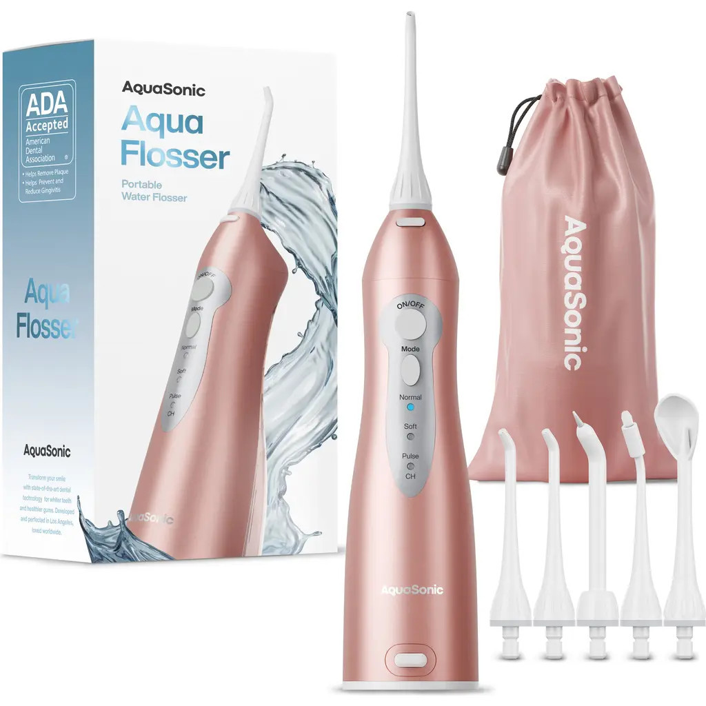 AQUASONIC Aqua Flosser in Rose Gold at Nordstrom Rack | Nordstrom Rack