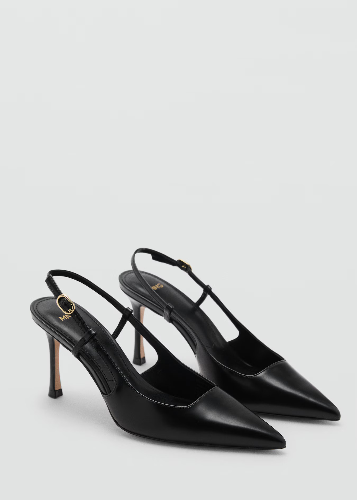 Pointed-toe leather heeled shoes - Women | MANGO USA | Mango (US/MX/AU)