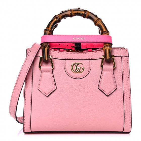GUCCI Calfskin Mini Diana Tote Bag Wild Rose Fuxia Fluo | FASHIONPHILE | Fashionphile