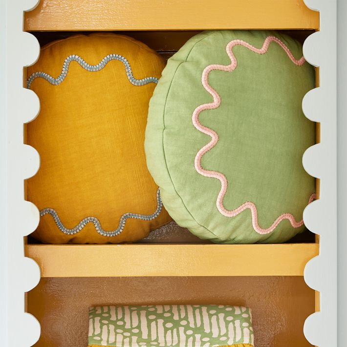 RHODE Wiggle Round Pillow | West Elm (US)
