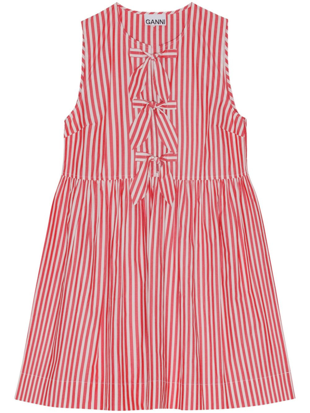 GANNI Striped Sleeveless Dress  - Farfetch | Farfetch Global