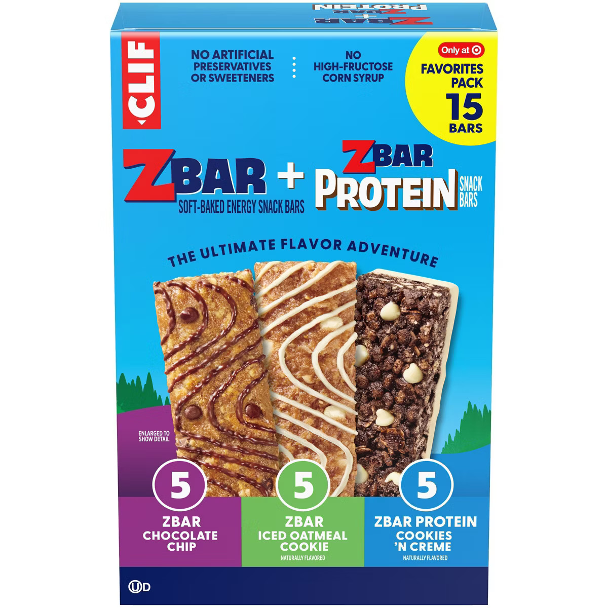Zbar and Zbar Protein Chocolate Chip, Iced Oatmeal Cookie, Cookies and Cr\u00e8me Granola Snack B... | Target