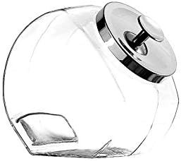 Anchor Hocking Glass Penny Candy Jar with Chrome Cover, 1/2 Gallon | Amazon (US)