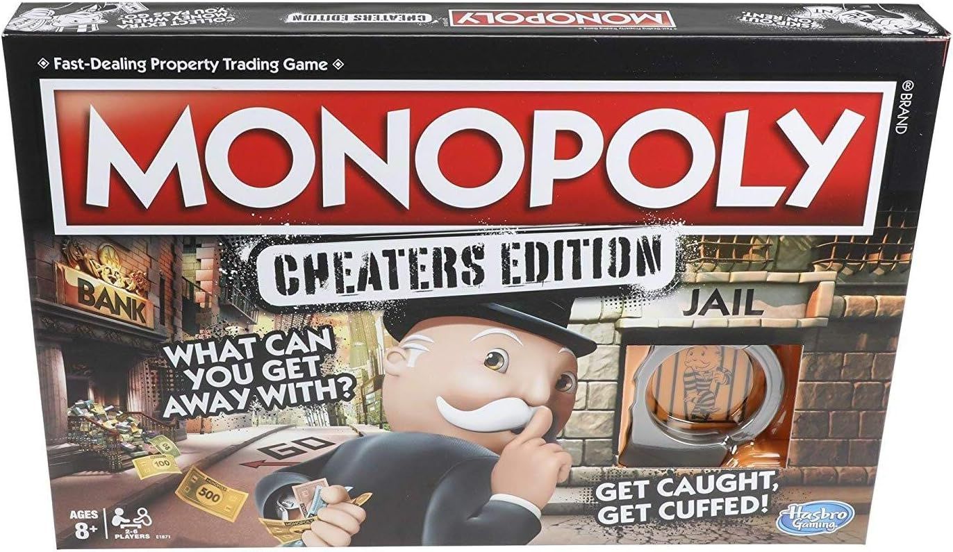 Monopoly Game: Cheaters Edition Board Game, for 3-6 players, Ages 8 and Up | Amazon (US)