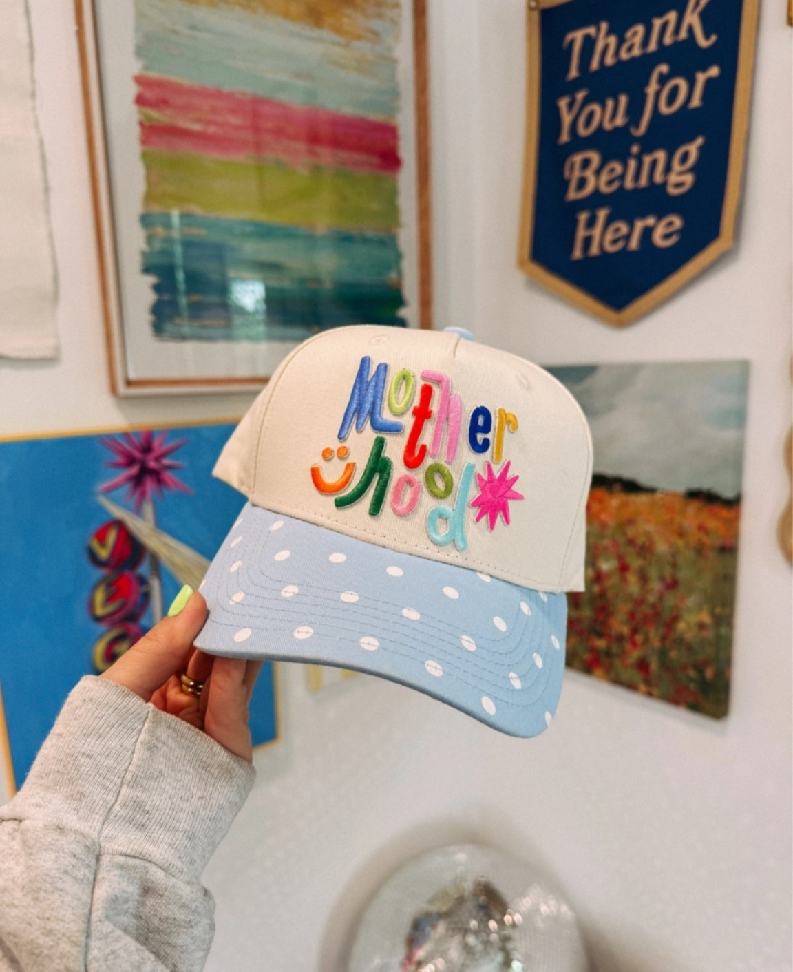 🩵✨ Motherhood, but make it cute! ✨🩵

This new Etta & East “Mother Mood” hat is giving all the fun, colorful summer vibes and I’m obsessed! 🌈 The sweetest way to top off your everyday mom uniform. Linking this hat plus more of my favorite new Etta & East arrivals before they sell out! 💖🧢

#LTKStyle #LTKFinds #LTKFashion #EttaAndEast #MotherMood #MomStyle #BaseballCapSeason #SummerStyle #ColorfulFashion #AmericanaStyle #TruckerHatStyle #BoutiqueFinds #MomLifeStyle #WeekendStyle #CuteAccessories #SummerAccessories #ShopTheLook #LTKUnder50 #NewArrivals #ObsessedFinds