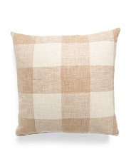 Made In Usa 24x24 Oversized Luxury Gingham Pillow | Home | Marshalls | Marshalls