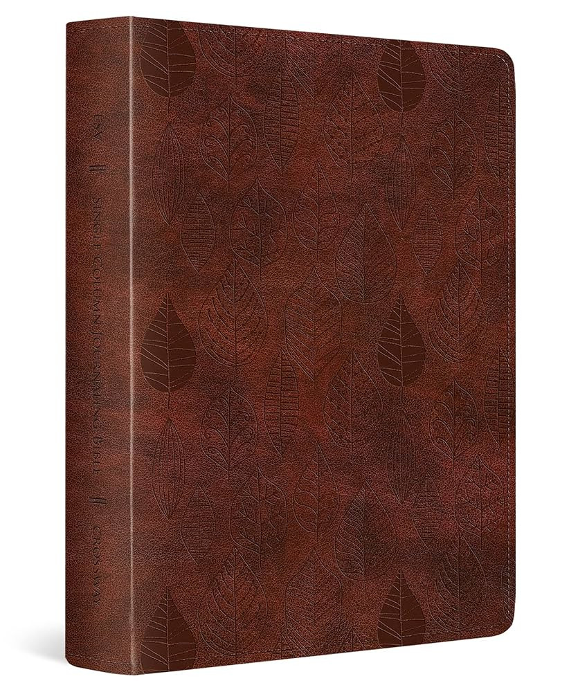 ESV Single Column Journaling Bible (TruTone, Chestnut, Leaves Design) | Amazon (US)