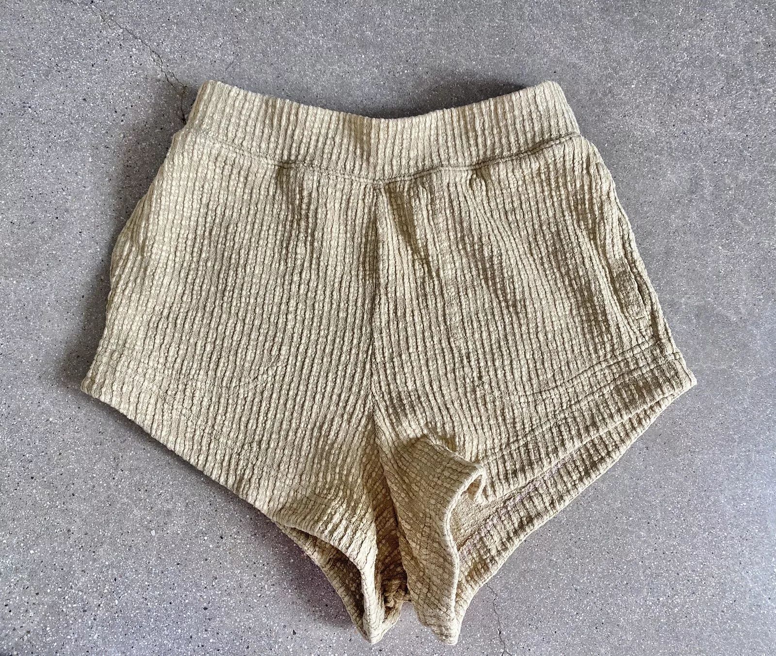 FP Beach (Free People) french cut high wisted ribbed shorts women's S | eBay US