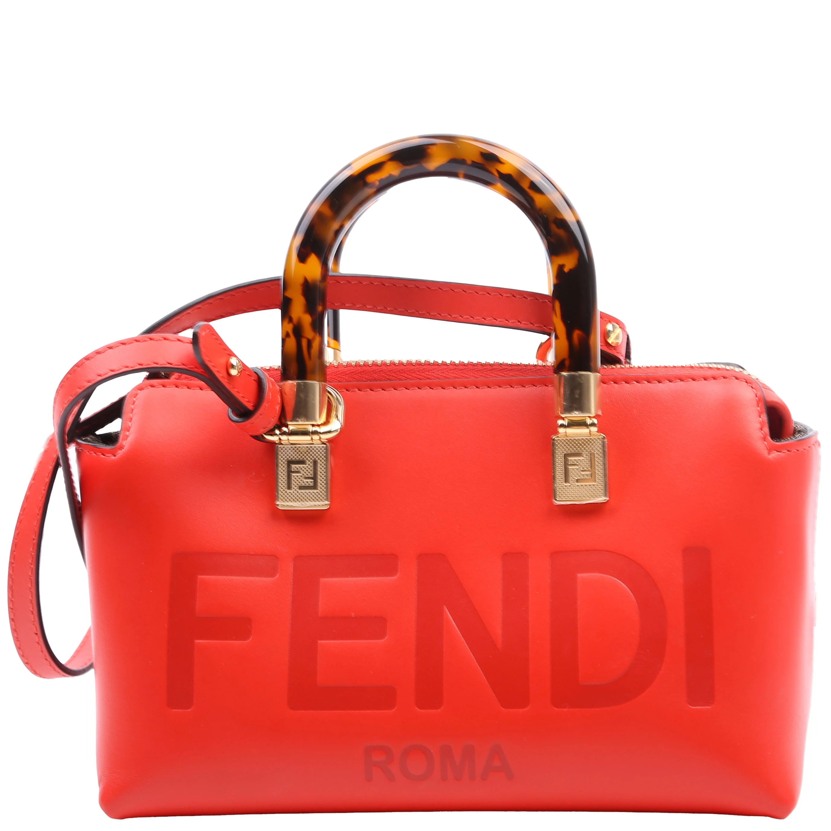 Mini By The Way Boston Bag Red | Keeks Designer Handbags