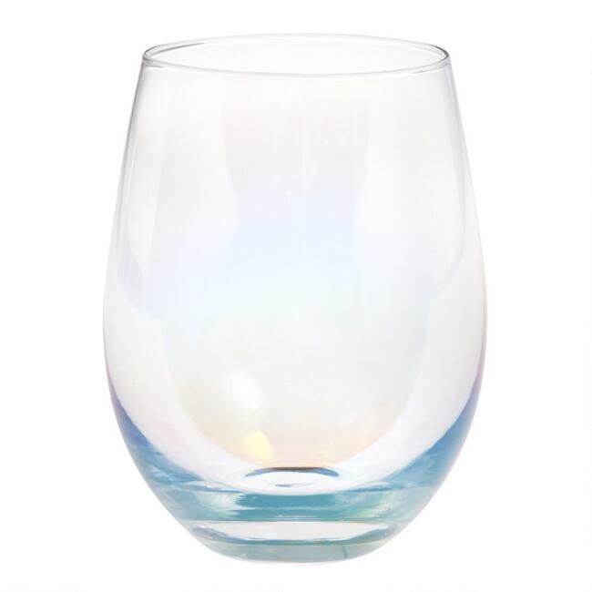 Iridescent Stemless Wine Glasses Set of 4 | World Market