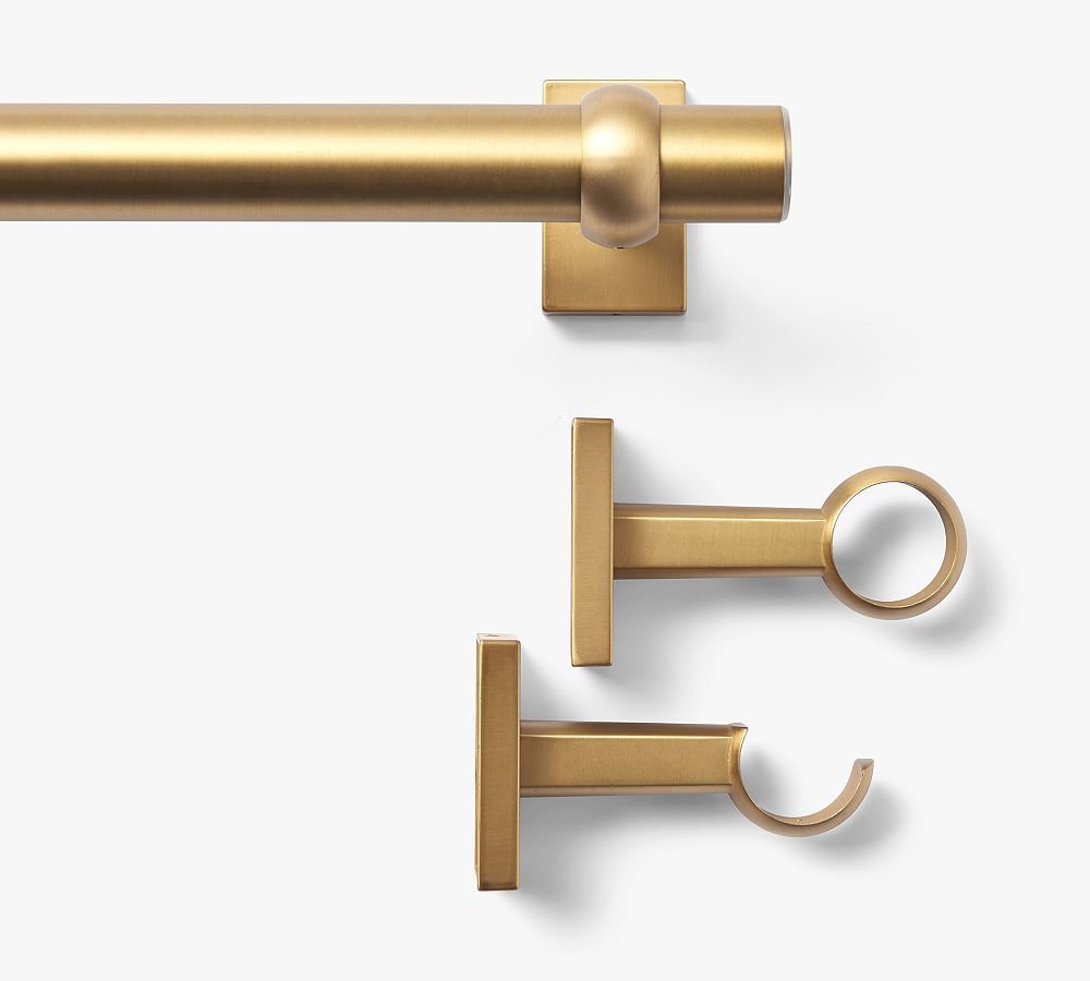 Standard Brass Curtain Hardware Collection | Pottery Barn (US)