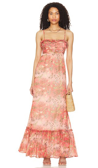 Chiffon Strap Dress in Bright Field | Revolve Clothing (Global)