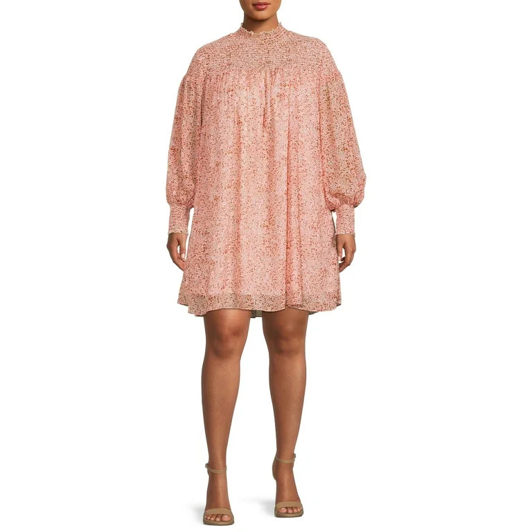 Terra & Sky Women's Plus Size Smocked Dress | Walmart (US)