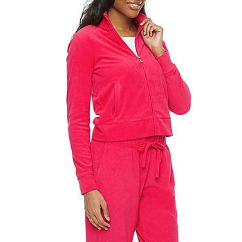 Juicy By Juicy Couture Womens Long Sleeve Mock Neck Zip Up Jacket | JCPenney