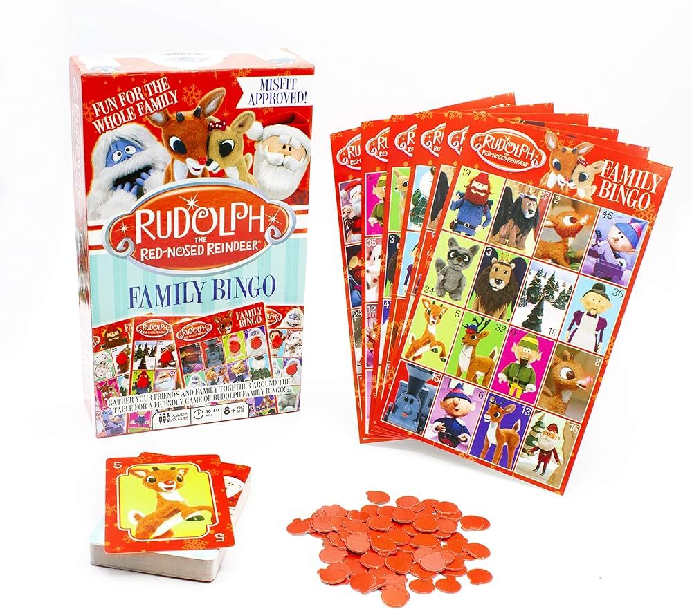 AQUARIUS - Rudolph the Red-Nosed Reindeer Family Bingo Game | Amazon (US)